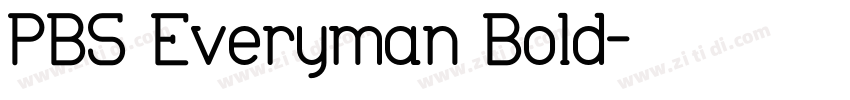 PBS Everyman Bold字体转换